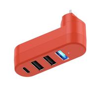 Zxfdsfdbnm Convertisseur USB 3.0 de type C à vitesse rapide pour un transfert de données fluide entre plusieurs appareils externes Répartiteur rotatif de type C