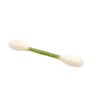 Zxfdsfdbnm Cotons-tiges en feutre pour chaton, jouet de dentition à mâcher, bâton de coup de pied interactif, écouvillons souples de remplacement pour chaton