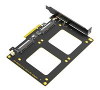 Zxfdsfdbnm Deux disques durs SFF 8639 vers PCIe4.0 8X adaptateur d'interface pour une meilleure connectivité informatique