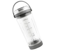 Zxfdsfdbnm Ensemble de couvercles de gobelets portables à visser, Grey | Guides millilitres clairs, forme conviviale