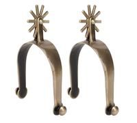 Zxfdsfdbnm Éperon Western Boy avec Rowel en alliage de zinc Décoration pour homme Éperon d'équitation Accessoires vintage Western Éperons d'équitation