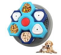 Zxfdsfdbnm Gamelle robuste en polypropylène à alimentation lente avec sections rotatives pour stimuler l'esprit des animaux de compagnie et améliorer la digestion des aliments puzzle pour chiens