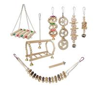 Zxfdsfdbnm Jouet balançoire pour cage à oiseaux - Puzzle à déchirer - Interaction - Jouet de divertissement pour cage à oiseaux