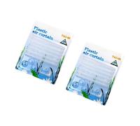 Zxfdsfdbnm Lot de 2 pompes à oxygène pour rideau d'air avec design transparent pour une aération efficace dans les aquariums, eau salée, bulle d'eau