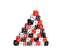 Zxfdsfdbnm Lot de 36 dés à coins ronds en acrylique à 6 faces multiples pour jeu de table, salle de classe, enseignement, faciles à utiliser, accessoires de jeu de table pour jeux de rôle