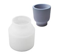Zxfdsfdbnm Moule en silicone en forme de tasse en silicone de qualité alimentaire antiadhésif pour pot en verre céramique pot plâtre ornement décoration de la maison