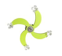 Zxfdsfdbnm Moulin à vent coloré rotatif à 4 feuilles jouet interactif oiseau pour perroquets encourage le jeu et la santé du bec rotatif sûr pour perroquets