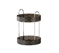 Zxfdsfdbnm Organiseur de cosmétiques rotatif élégant transparent motif diamant étagère de rangement pour accessoires de salle de bain Rack vertical