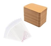 Zxfdsfdbnm Porte-clés en papier kraft léger pour écrire, dessiner et décorer des autocollants