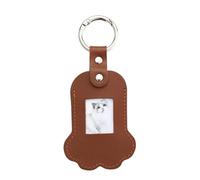 Zxfdsfdbnm Porte-clés souvenir en cuir pour animal domestique - Breloque unique en forme de pattes pour fourrures, souvenirs, créativité, conteneur de stockage