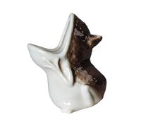 Zxfdsfdbnm Récipient sentimental artistique en céramique mettant en évidence un plan de grenouille étrange adapté pour le formatage contemporain des pots en céramique succulentes