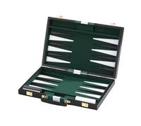 Zxfdsfdbnm Tapis de jeu de backgammon multifonction enroulable en cuir synthétique avec compteurs, idéal pour les amis et la famille, planche de backgammon pliable avec guide de règles (français non