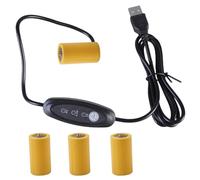Zxfdsfdbnm USB jusqu'à 3 V 4 5 V 6 V LR14 C Batterie factice Câble d'élimination pour 2-4 piles LR14 C pour contrôleur jouet chauffe-eau à gaz torches