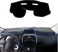 ZXFENG Couverture Tableau Bord Voiture pour Renault kangoo 2010-2019 Housse Protection Instrument Console Centrale Tapis Anti-dérapants