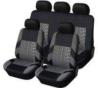 ZXFENG Housses de Siège Auto, pour Toyota Hilux 2017-2025 Protection Siege Voiture Avant Arrière Coussins Couvre Auto Ensembles Housses Siège
