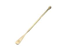 ZXFIYTBH Chausse-pied Extracteur de chaussures en cuivre à poignée allongée, léger et luxueux, à usage domestique, en métal, non pliable Rehausseur de chaussures