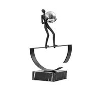 ZXFIYTBH Décoration de Sculpture Figurines figuratives abstraites en Alliage d'aluminium, Sculptures artistiques, décorations de Bureau et Meuble TV Ornement de Table