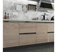 ZXFLOOR Papier Peint Auto-adhésif imperméable en Grain de Bois, 60x500cm de Largeur, pour Porte, Armoire, Table, Meubles, Film de décoration pour la Maison