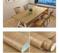 ZXFLOOR Papier Peint Auto-adhésif imperméable en Grain de Bois, 60x500cm de Largeur, pour Porte, Armoire, Table, Meubles, Film de décoration pour la Maison