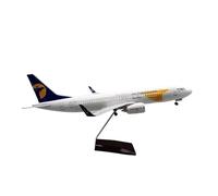 ZXGGASG Aircraft métallique moulé Diecast Resin 47 cm pour B737-800 Kits de Construction de modèle de modèle d'avion de Compagnie aérienne mongole avec lumière Roue pour la Collecte
