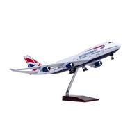 ZXGGASG d'avion Concorde Air France Avion Britannique Plane Modèle Planification à Jet Collectibles Résine avec Roues Diecast for Collection (1/150 British B747)