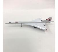 ZXGGASG d'avion Concorde Air France Avion Britannique Plane Modèle Planification à Jet Collectibles Resin avec Roues Diecast for Collection (1/400 British Airways)
