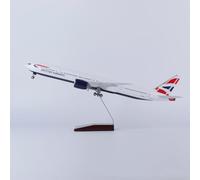 ZXGGASG d'avion Concorde Air France Avion Britannique Plane Modèle Planification Jet Collectibles Résine avec Roues Diecast for Collection (1/157 British B777)