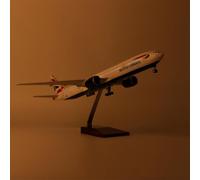 ZXGGASG d'avion Concorde Air France Avion Britannique Plane Modèle Planification Jet Collectibles Résine avec Roues Diecast for Collection (1/157 British B777)