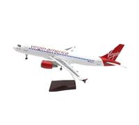 ZXGGASG Jouets Diecast 47 cm d'avion A320 d'avions métalliques Plan Conduit d'affichage Statique Modèle d'aéronef pour la Collecte l'affichage (Pas de lumière)