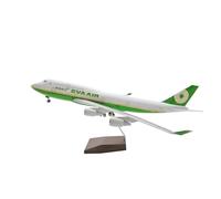 ZXGGASG Jouets Diecast 747 d'avion Décoration Machine à Mourir de Moulage Decoration Cuelled Affichage Statique Modèle d'aéronef pour la Collecte (avec lumière)