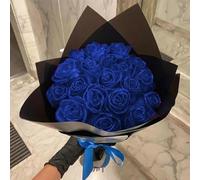 ZXH Bouquet de roses artificielles à paillettes, bouquet de roses éternelles à paillettes avec tige, bouquet de roses artificielles brillantes à faire soi-même, cadeau d'amour, Saint-Valentin,