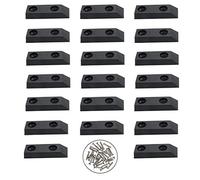 ZXHAO Lot de 20 patins rectangulaires en caoutchouc 3,7 x 1,59 x 0,71 cm