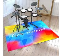 ZXHH Tapis Batterie Tapis De Tambour Tapis Insonorisé,Tapis de Batterie électronique Non Glissants,Tapis pour Kits De Batterie électronique Grosse Caisse Caisse Claire Et Autres Jeux De Bases