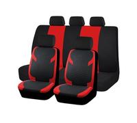 ZXHHXEB Ensemble de Housses Siège Auto,pour Opel Adam Karl Corsa Tigra Chevette Astra Olympia Couvre Sieges pour Avant et Arrière Amovible Et Lavable, Auto Protecteur de Siège,Red