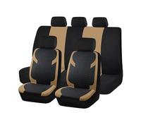 ZXHHXEB Ensemble de Housses Siège Auto,pour Opel Adam Karl Corsa Tigra Chevette Astra Olympia Couvre Sieges pour Avant et Arrière Amovible Et Lavable, Auto Protecteur de Siège,Beige