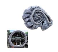 ZXHHXEB Housse de Volant en Peluche Douce Antidérapante, pour BMW 1 Series (F70) 2024-2025 Couvre Volant Confortable et Chaud pour Automne et Hiver,Grey