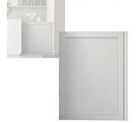 ZXHKZDX Portes Battantes À Double Sens avec Kit Charnières, en Bois Portes Battantes Mi-Hauteur, Fermeture Automatique Cloison D'entrée pour Portes Saloon Entrée(White,70X90X3.6CM)