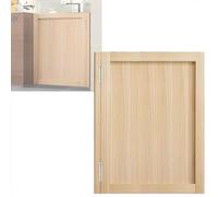 ZXHKZDX Portes Battantes À Double Sens avec Kit Charnières, en Bois Portes Battantes Mi-Hauteur, Fermeture Automatique Cloison D'entrée pour Portes Saloon Entrée(Beige,55X80X3.6CM)