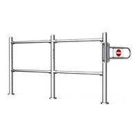 ZXHKZDX Supermarché Métal Sens Unique Import Export Portails, Comptoir De Caisse À Ressort Portail De Sécurité Pivotant, Petit Fermeture Automatique Portes D'accès Piétons(Silver,200X100CMX6.3CM/B)