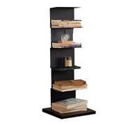 zxhrybh Bibliothèque en Métal, Eangement Livre de Type Plancher Multicouche, Bibliotheque Livre de Rangement en Fer, pour Salon, Bureau à Domicile, Etude(Black,34.2in/87cm)
