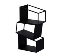 zxhrybh Bibliothèque, Etagere Livre sur Pied, Rangement Livre Modernes Peu Encombrantes, Bibliotheque Livre au Sol avec Rangement, pour Chambre à Coucher, Salon, Bureau à Domicile(Black,35.4in/90cm)