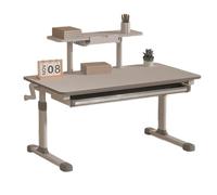 zxhrybh Bureau Informatique Réglable avec Tiroir de Rangement et Bibliothèque, Bureau pour Maison et Jeu(47.2in/120cm)