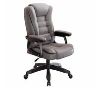 zxhrybh Chaise de Bureau Ergonomique, en Cuir Synthétique Fauteuil de Bureau, avec Support Lombaire Pivotant et Réglable, pour Etudes, Travail et Fonctions Exécutives(Gray)