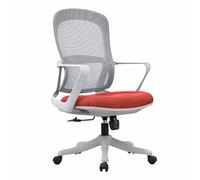 zxhrybh Chaise de Bureau Pivotante en Maille, Ergonomique Fauteuil de Bureau, avec Soutien Lombaire, Hauteur Réglable, pour Maison, Bureau, Etudes et Jeux(Orange)