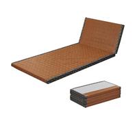 zxhrybh Chaise Tatami Japonais, Matelas de Sol Pliable en Fibre de Coco de 3 cm D'épaisseur avec Futon en Rotin Naturel, pour Méditation, Yoga et Sommeil(60x180cm)