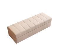 zxhrybh Coffre de Rangement, Bancs de Rangement pour Chambre à Coucher, Pouf Rangement avec Rangement, Coffres de Rangement pour Chambre à Coucher, Salon, Couloir D'entrée(Milk White,51.1in/130cm)