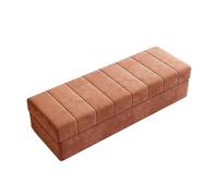 zxhrybh Coffre de Rangement, Bancs de Rangement pour Chambre à Coucher, Pouf Rangement avec Rangement, Coffres de Rangement pour Chambre à Coucher, Salon, Couloir D'entrée(Orange,39.3in/100cm)