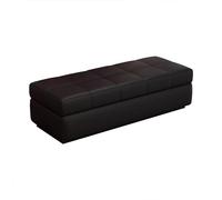 zxhrybh Coffre de Rangement pour Coucher, Pouf Rangement Rectangulaire, Banc D'entrée Rembourré avec Couvercle, Pouf Coffre pour Chaussures, Salon, pour Chambre à Coucher(Black,55.1in/140cm)