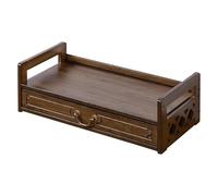 zxhrybh Table d'Autel de Méditation en Bambou avec Tiroirs, Autel Bouddhiste Bas pour Prière, Table de Méditation pour Maison ou Bureau(1layer,16.5in/42cm)