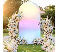 zxhrybh Toile de Fond Arc-en-Ciel en Élasthanne Extensible et Colorée pour Mariage, Anniversaire, Baby Shower, Fête, Photomaton(Burst,78.7in/200cm)